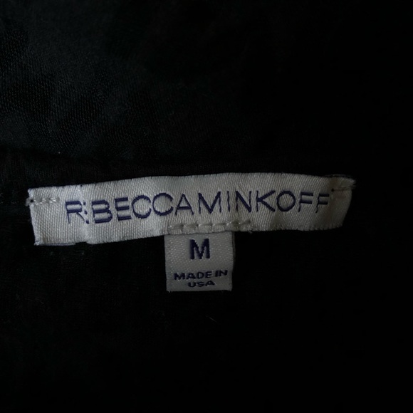 Rebecca Minkoff Sheer Logo Low Back T-shirt - Picture 6 of 6